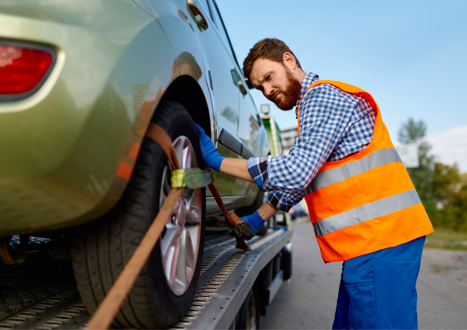 Emergency Car Recovery for Vehicles with Locked Brake Wheels